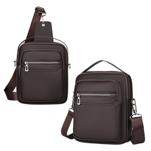Sac messager en cuir PU de haute qualité pour hommes, sac bandoulière tendance, sac à l'épaule – Vente en gros - Product Image 2
