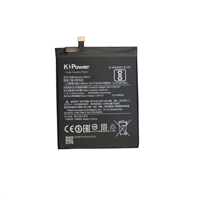 BN31 Compatible with Xiaomi Mi 5X A1 Redmi Note 5A Pro NEO-CORE High Capacity Battery