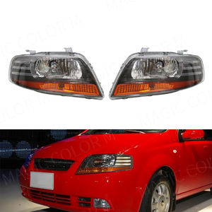 Phare avant de voiture LED avec pare-choc, feu de véhicule, DRL, pour <span class=keywords><strong>Chevrolet</strong></span> Aveo, <span class=keywords><strong>Kalos</strong></span> 2002, 2005, 2006, <span class=keywords><strong>2007</strong></span>, accessoires automobiles - Product Image 2