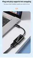 Kabel adaptor HDTV USB 3.1 tipe-c 4K, jaket PVC, pelindung kepang konduktor tembaga murni untuk proyektor PC Macbook Pro Laptop/Tablet