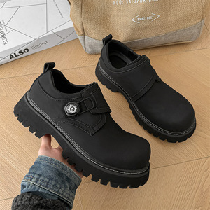 241229 Offre Spéciale chaussures à plateforme pour hommes chaussures habillées noires chaussures derby - Product Image 1