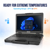 Getac B360 completamente robusto MIL-STD per LAPTOP 810H 6ft con valutazione di caduta operativa IP66 certificata e resistente alla nebbia di sale opzionale