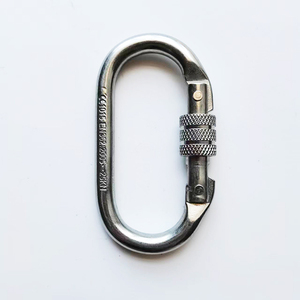 Mousqueton 25KN Escalade Haute Altitude Mousqueton de prévention des chutes Mousqueton en acier Équipement d'<span class=keywords><strong>alpinisme</strong></span> Mousqueton en forme de O - Product Image 2