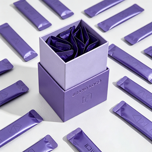 Boîte rigide en deux parties <span class=keywords><strong>d</strong></span>écoupée au laser GoTop pour sachets de compléments alimentaires avec logo personnalisé, pelliculage mat, cadeau santé haut de gamme - Product Image 2