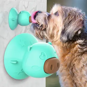 Brinquedo interativo para cães, brinquedo de sucção para molares em forma de porco, brinquedo divertido e eficiente para limpeza dos dentes