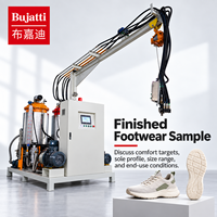 Machine à mousser PU haute pression Bujatti pour la planification d'applications en matière de chaussures
