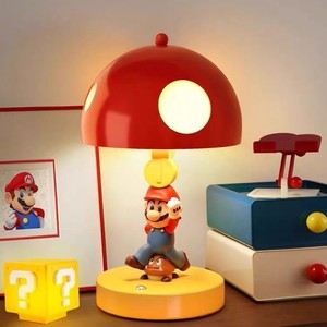 Mario Mushroom Lamp Warm Light Tricolor Tap <b>Control</b> <b>USB</b> Power Night Light For Kids Bedroom Desktop Decoration - Product Image 2