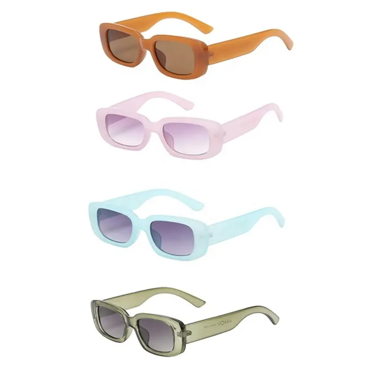 y2k Vintage sunglass Gradient Narrow frame Rectangular small size sunglasses Unisex Custom logo Sun Glasses Sunglasses 2022men