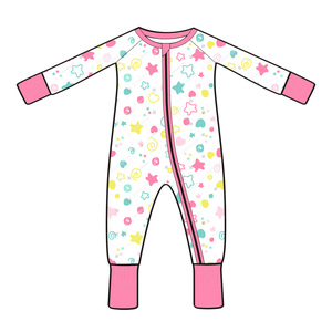 Pagliaccetto stampa giorno dell'indipendenza per bambine <span class=keywords><strong>6</strong></span>-<span class=keywords><strong>9</strong></span> <span class=keywords><strong>mesi</strong></span> nuovo <span class=keywords><strong>abbigliamento</strong></span> estivo grazioso comodo con chiusura a cerniera pigiama per neonati 2T - Product Image 1