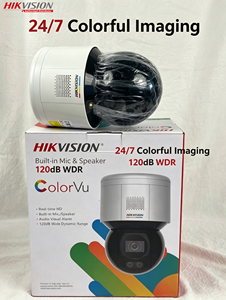 Caméra mini-dôme PT <span class=keywords><strong>WiFi</strong></span> <span class=keywords><strong>Hikvision</strong></span> DS-2DE3A400BW-DE/W 4MP ColorVu, objectif 4 mm, lumière blanche 30 m, audio bidirectionnel, IP66, PoE - Product Image 1