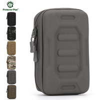 Pochette d'accessoires A051 Mige, sacoche de taille tactique multifonctionnelle EDC à coque rigide, sac de rangement pour téléphone portable multicouche suspendu MOLLE
