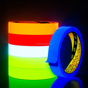 10mm Fluorescent Réfléchissant Auto-Adhésif Néon Nuit Glowing Photoluminescent Extérieur Thermofusible Acrylique Lumineux Lueur <span class=keywords><strong>Bande</strong></span> - Product Image 1