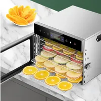Aangepaste zakelijke multifunctionele 201 roestvrijstalen hoog-efficiënte voedseldroogmachine Intelligente fruit- en groentedroger
