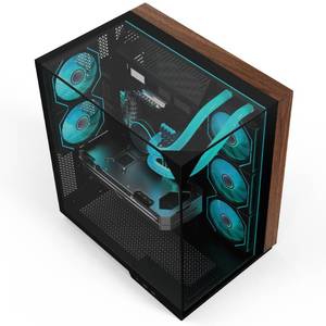 Caja de PC con Textura de Madera Stock V333, Venta al por Mayor, Kit Vertical para GPU y 2 Tiras ARGB, Soporte para Tarjeta VGA, Gaming V3 - Product Image 5