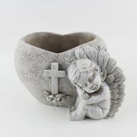 Pots décoratifs pour la maison en forme d'ange dormant et de livre, pour jardin, vente en gros en Chine, designs personnalisés, échantillon gratuit