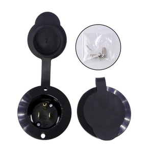 NEMA 5-15 Étanche Connecteur 15Amp 125V 3 Broches Adaptateur Port <span class=keywords><strong>Prise</strong></span> D'entrée De <span class=keywords><strong>Voiture</strong></span> Outlet Plug Power Socket - Product Image 1