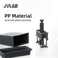Cylindre de coloration pour lames de microscope en verre, Kit de réparation d'antigènes en plastique PP, Rack de coloration, Ensemble combiné noir, blanc, gris, bleu, pour laboratoire JVLAB