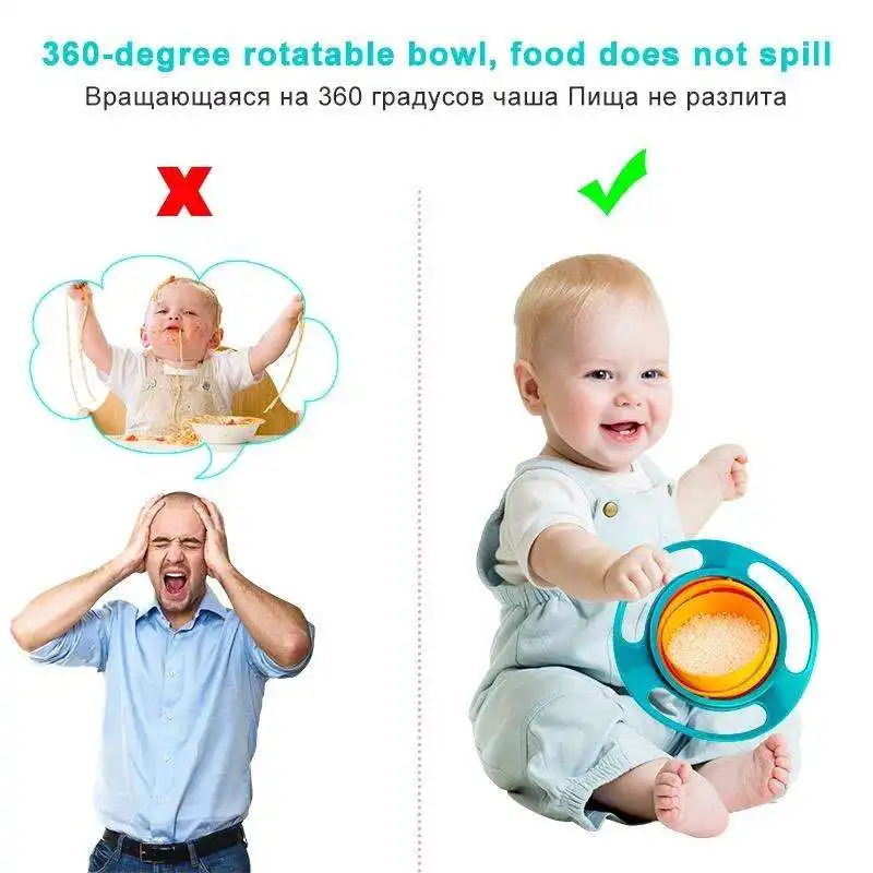 2024 personnalisé bébé alimentation ensembles cadeaux étanche à l'eau Led sevrage bol de nourriture en gros nouveaux produits pour bébé Anti déversement Silicone bébé bol