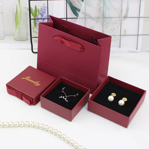 Premium Luxury Green Bow Jewelry <b>Box</b> Custom Logo Cardboard Paper <b>Gift</b> Packaging <b>Box</b> for Necklace <b>Earring</b> Bracelet Jewelry - Product Image 5