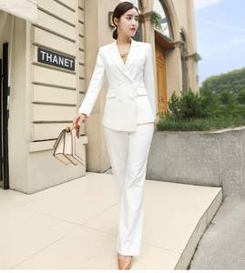 2023 trajes formales de negocios <span class=keywords><strong>para</strong></span> <span class=keywords><strong>mujer</strong></span>, conjunto de trajes de oficina de moda con doble botonadura de alta calidad <span class=keywords><strong>para</strong></span> <span class=keywords><strong>mujer</strong></span>, Blazer ajustado informal <span class=keywords><strong>para</strong></span> <span class=keywords><strong>mujer</strong></span> - Product Image 4