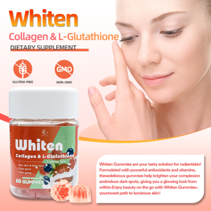 Compléments alimentaires gommeux OEM les plus vendus pour la santé et la beauté, produit éclaircissant pour le blanchiment du visage pour adolescents et adultes - Product Image 3