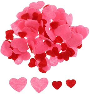 Corazones de fieltro no tejidos surtidos para decoración de <span class=keywords><strong>Navidad</strong></span> o boda, manualidades, venta al por mayor, 100 piezas - Product Image 1