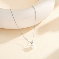 Kalung Mutiara Cangkang Rantai Kabel Lapis Emas 18K Baja Tahan Karat STPN03 untuk Wanita