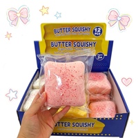 Squishies en PU ultra-doux et ultra-humides en forme de blocs de pain grillé, à récupération lente, anti-stress, pour le travail et l'école, vendus individuellement