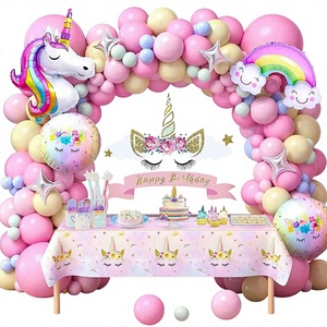 Kit <span class=keywords><strong>de</strong></span> guirlande d'<span class=keywords><strong>arche</strong></span> <span class=keywords><strong>de</strong></span> ballons <span class=keywords><strong>licorne</strong></span> arc-en-ciel 132 pièces, ballons en latex rose, jaune, bleu, ballons <span class=keywords><strong>licorne</strong></span> colorés en aluminium pour fête d'été - Product Image 1