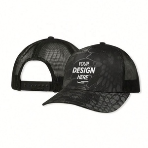 Gorra de camionero de camuflaje de malla de verano de moda de Europa y América, gorra de béisbol con estampado de piel de pitón y ala ligeramente curvada para exteriores - Product Image 1