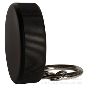 Ice Hockey Puck Keychain Plastic High <b>Rebound</b> Backpack Decor Toy Gift - Product Image 1
