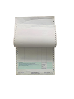 Formulaires de factures fiscales Formulaires de commande 9.5x11 pouces, 3 parties, blanc Formulaires continus autocopiants pour imprimante matricielle triplicata