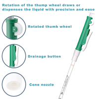 Pipette de laboratoire Levo E, micro-pipette, pompe de remplissage de liquide, 2 ml, 5 ml, 10 ml, 25 ml, pipette sérologique, laboratoire