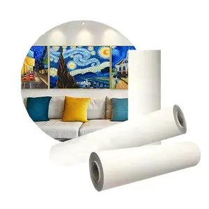 Joysign Uitstekende Kwaliteit Hot Selling Inkjet Canvas Rolls Polyester Katoen Canvas Voor Afdrukken