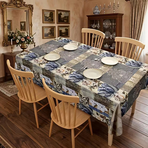 Tovaglia di Lusso Impermeabile, Antimacchia e Resistente al Calore in Poliestere, Texture <span class=keywords><strong>Marmo</strong></span> Dorato, Copritavolo per Sala da <span class=keywords><strong>Pranzo</strong></span> - Product Image 1