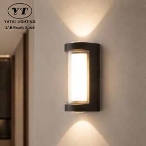 Lámpara de Pared LED de Aluminio y Acrílico de 12W, Moderna, Pequeña, para Interiores y Exteriores, Pasillo, Dormitorio, CCT Seleccionable 3000K 6000K - Product Image 1