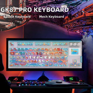 คีย์บอร์ด <span class=keywords><strong>Skyloong</strong></span> GK87 Pro รุ่นใหม่ แบบ Hot Swappable เชื่อมต่อผ่าน USB 3.0 ไร้สาย พร้อมปุ่มควบคุมแบบหมุน สำหรับใช้งานกับคอมพิวเตอร์ตั้งโต๊ะ - Product Image 2