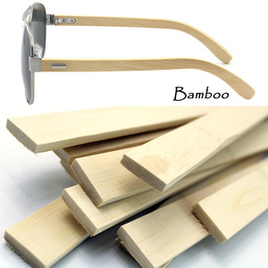 Солнцезащитные очки унисекс с легкой металлической оправой и деревянными дужками, защита от УФ-излучения UV400, модные, с двойной перемычкой, для активного отдыха и вождения - Product Image 6