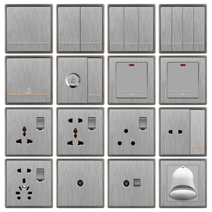 สวิตช์ซ็อกเก็ตติดผนังเครื่อง<span class=keywords><strong>ใช้</strong></span><span class=keywords><strong>ไฟฟ้า</strong></span>ในบ้านสวิตช์ซ็อกเก็ตติดผนังอเนกประสงค์หลายช่องทางแบบสากลที่กำหนด<span class=keywords><strong>สัญลักษณ์</strong></span>การออกเสียงของสหราชอาณาจักร - Product Image 3