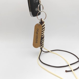 Hand Woven Waxed Rope <b>Bag</b> <b>Charm</b> Milky Color Metal Material Fashionable Accessory For <b>Bag</b> Keychain Waist Pendant Spring 2024 - Product Image 4