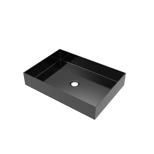 Watersino High Quality Customized Stainless Steel Sink Handmade Gunmetal Black Bathroom Wash Basin