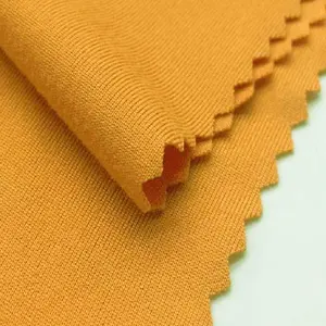 new product soft and comfortable personalized double brush poly spandex custom dye fabric