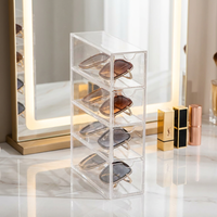 Boîte de rangement pour lunettes de soleil, organisateur de lunettes en acrylique, tiroir de rangement pour maquillage, plateaux à bijoux