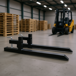 งาคีบพาเลท รับน้ำหนักได้ 2000 ปอนด์ ขนาด 43 นิ้ว ทำจากเหล็ก สำหรับติดตั้งกับรถตักล้อยางแบบ Skid Steer - Product Image 2