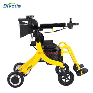 Hot Lightweight Folding Elderly <b>Disabled</b> Outdoor Mobility Scooter <b>Walker</b> Shopping Cart Motorized Electric Rollator Wheelchair - Product Image 5