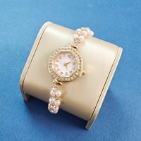 Montre-bracelet élégante pour femme en alliage, cadran à aiguilles en quartz, avec affichage jour/date