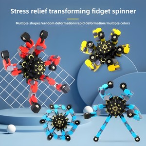 <span class=keywords><strong>Fidget</strong></span> <span class=keywords><strong>Spinner</strong></span> in Plastica Trasformabile Fai-da-te, Giroscopio Meccanico, Giocattoli Sensoriali Antistress - Product Image 2