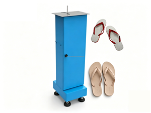 Machine à semelles pour pantoufles et tongs FS-402, avec roulement et engrenage, 220V, 25kg, 30x30x90cm, équipement de fabrication de chaussures à petite échelle, garantie 1 an - Product Image 1