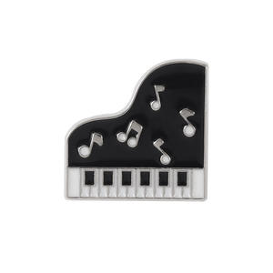 Broche de equipo de música Retro de dibujos animados, guitarra bonita, violín, <span class=keywords><strong>trompeta</strong></span> <span class=keywords><strong>y</strong></span> accesorios para <span class=keywords><strong>Piano</strong></span>, alfileres, insignia de aleación, colección de pines - Product Image 1