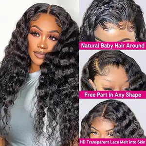 Natural Wig Deep Wave Cuticle Aligned Brazilian Virgin Perruque Glueless Raw Vietnamese Hair Hd Lace Front Wigs For Black Women